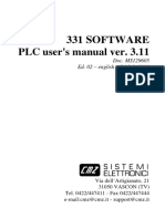 PLC User's Manual Ver. 3.11: 331 Software