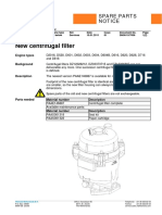 New Centrifugal Filter: Spare Parts Notice