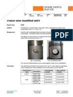 Piston With Modified Skirt: Spare Parts Notice