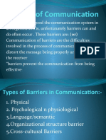 Barriers of communication