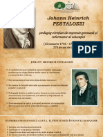 Johann Heinrich Pestalozzi: Pedagog Elvețian de Expresie Germană Și Reformator Al Educației