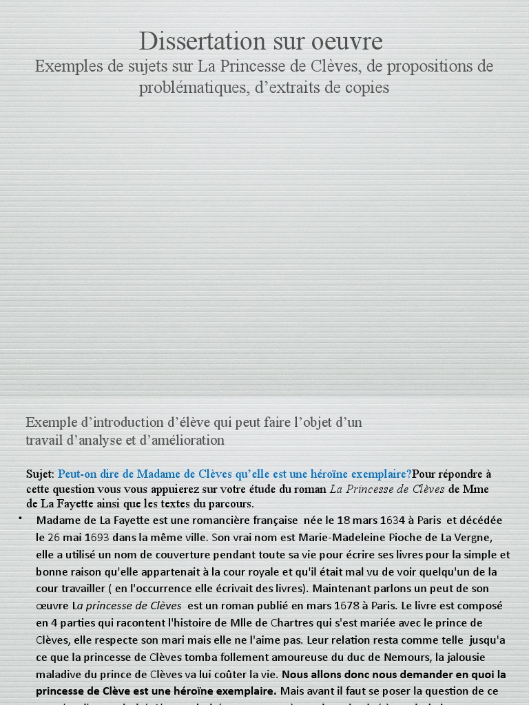 Dissertation Sur Oeuvre Pdf Sujet Grammaire Romans