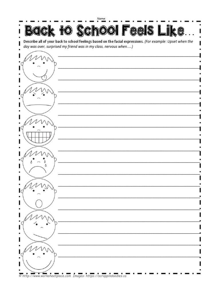 Back To School Worksheet M | PDF