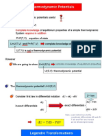 Thermodynamic Potentials