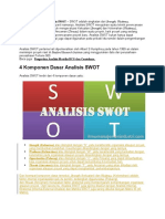 Pengertian Dan Contoh Analisis SWOT