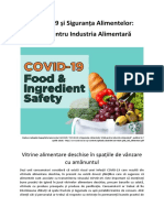 COVID-19 și Siguranța Alimentelor - Vitrine alimentare deschise în spațiile de vânzare cu amănuntul 
