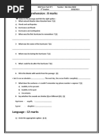 Listening Comprehension: 8 Marks: Listen To The Passage and Tick The Right Option