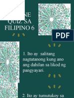 Online Quiz Sa Filipino 6