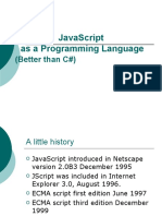 JS As A Programming Language