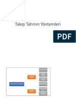 Talep Tahmin Yontemleri