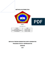 TUGAS METODOLOGI PENELITIAN Kelompok 6