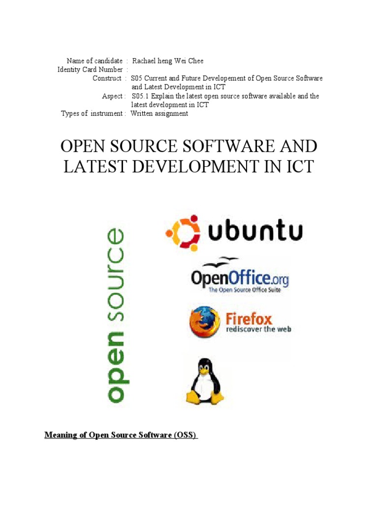 Ict Project Open Source | PDF | Adobe Photoshop | Personal Digital ...