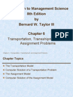 Introduction To Management Science 8th Edition by Bernard W. Taylor III