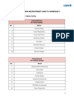 UMN TV Generasi 7 Recruitment Document