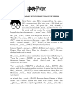 Simple Past Tense Harry Potter Worksheet Templates Layouts 102364