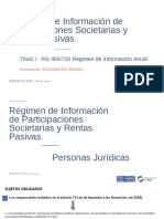 Regimen de Informacion de Participaciones Societarias y Rentas Pasivas