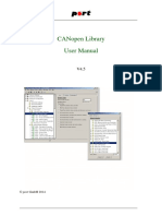 Canopen Library User Manual: © Port GMBH 2014
