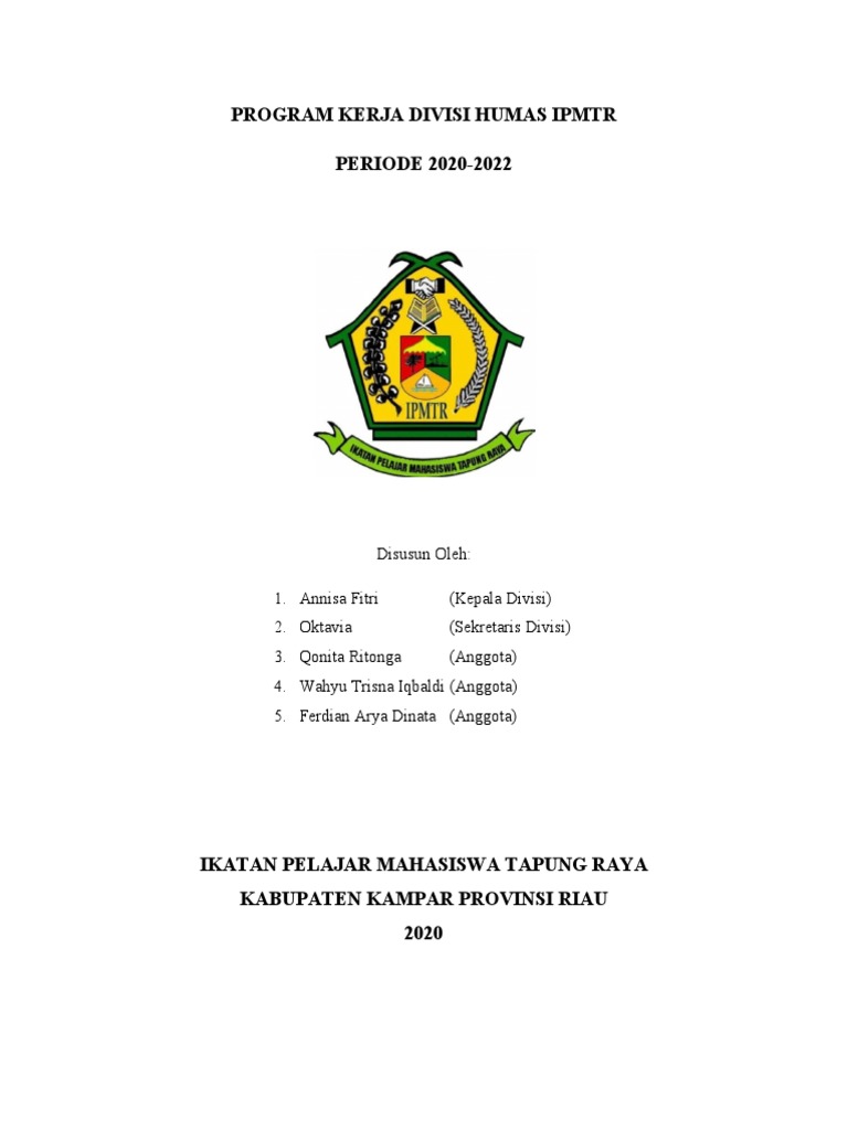 Program Kerja Divisi Humas | PDF | Ilmu Sosial
