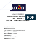 Faculty of Science Bachelor of Science (Hons) Chemistry Year 1 Trimester 3 Udec 1224 - Chemistry Laboratory I