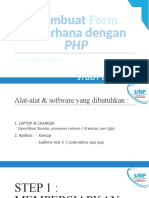 Membuat Form Sederhana Dengan PHP