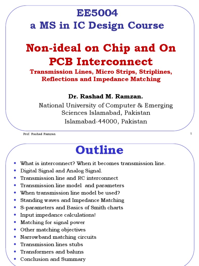 Transmission Line Basics by Rashad Ramzan | PDF | Transmission Line ...