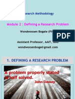 Chapter 2 - Scientific Research Methods - Defining The Research Problem
