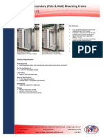 V2 - 2U Flat Pack Secondary Remote (Pole Wall) Mounting Frame Specification - Rev0