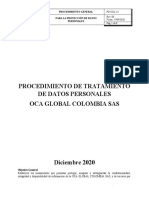 Procedimiento para Protección de Datos Personales