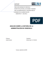 Analisis Administracion en Venezuela