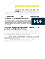 Aplique Según Sus Conocimientos y Exponga 3 Importancias de La Contabilidad