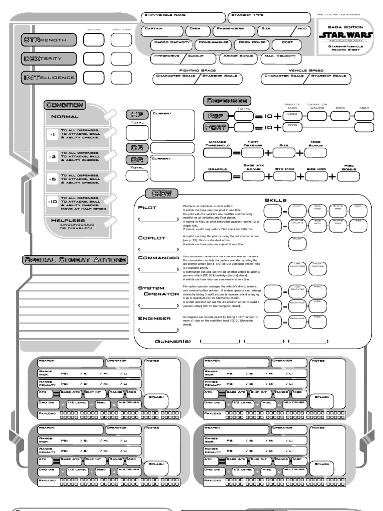 Saga edition character sheet pdf