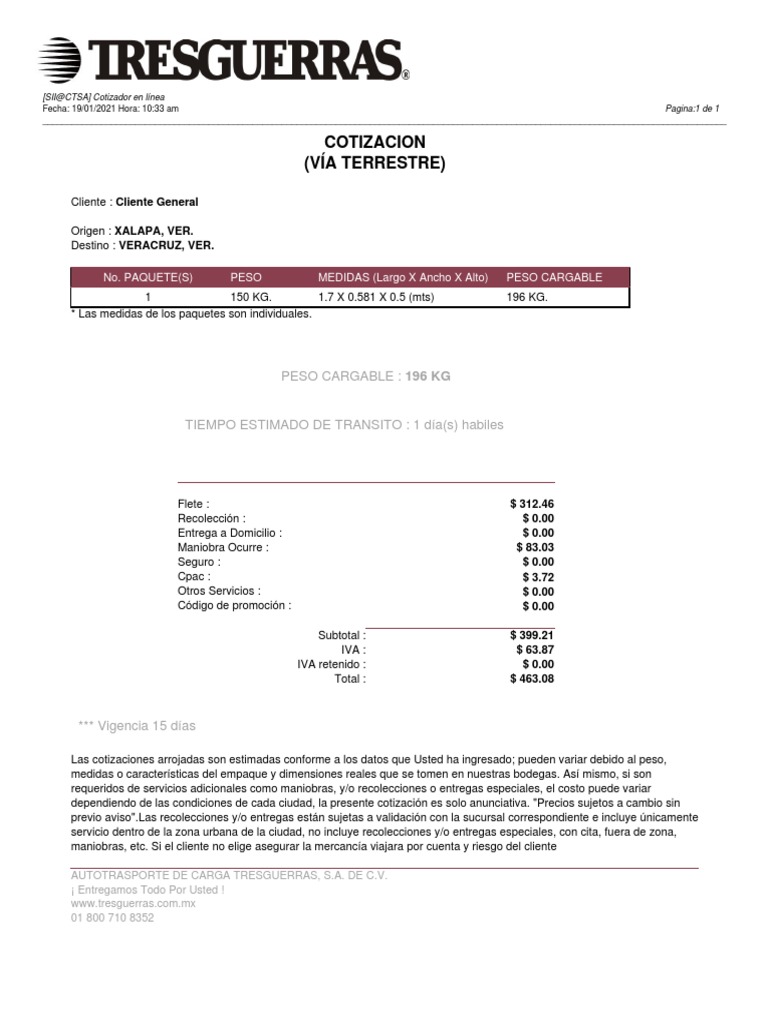 Cotizacion3g (Ver) | PDF | Business, image size:768x1024