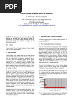 Power Quality Problems and New Solutions
