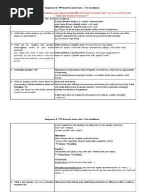 1. PPP Grammar lesson table 25.11.19