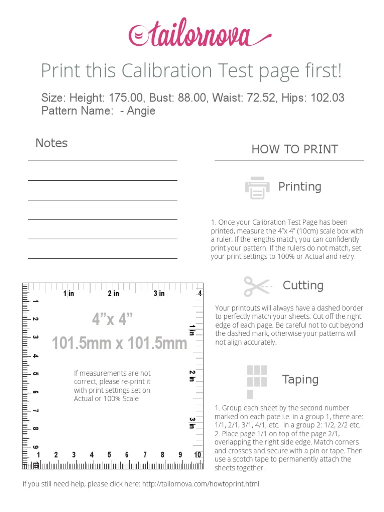Calibration Guide for Accurate Printing | PDF | Seam (Sewing) | Clothing