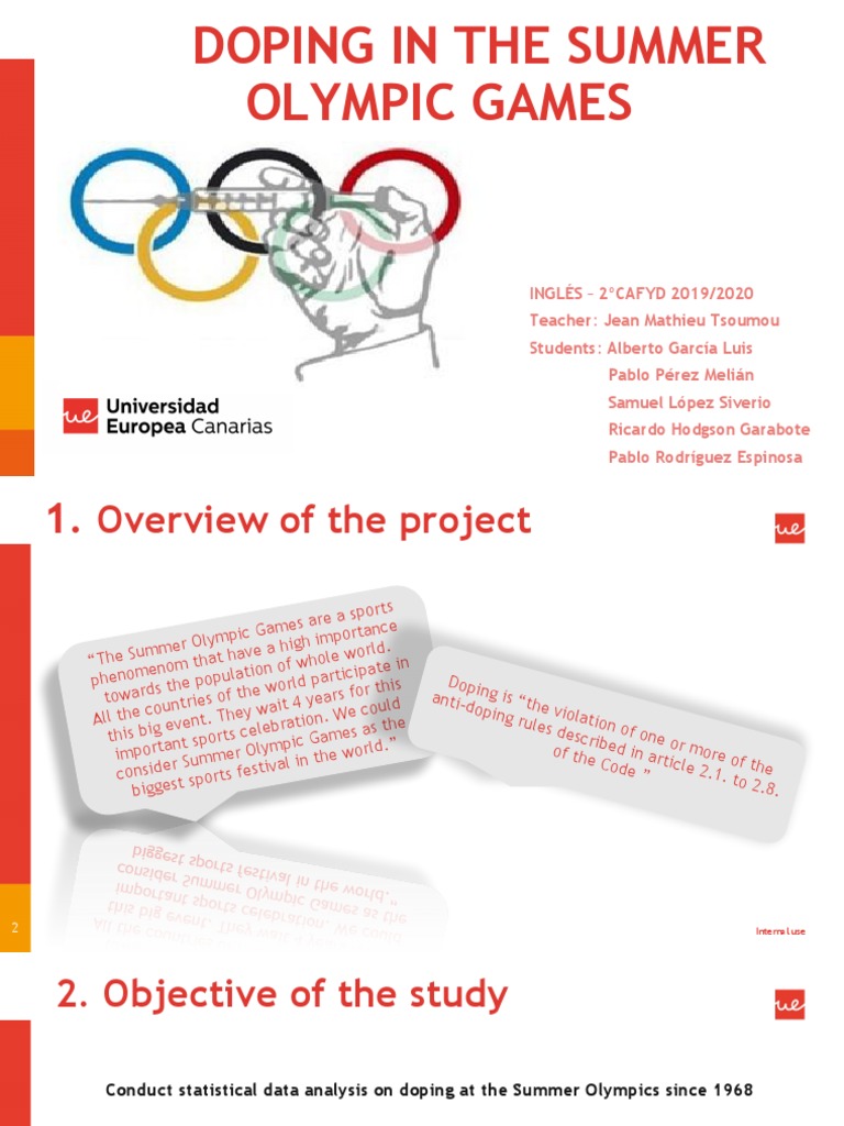 Doping in The Olympic Games of Summer | PDF | Doping In Sport | Olympic ...