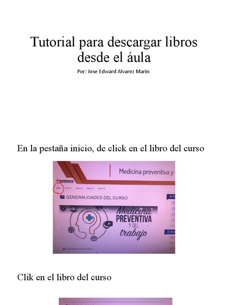 Tutorial para Descargar Libros Desde El Áula UMD | PDF | Artes del ...
