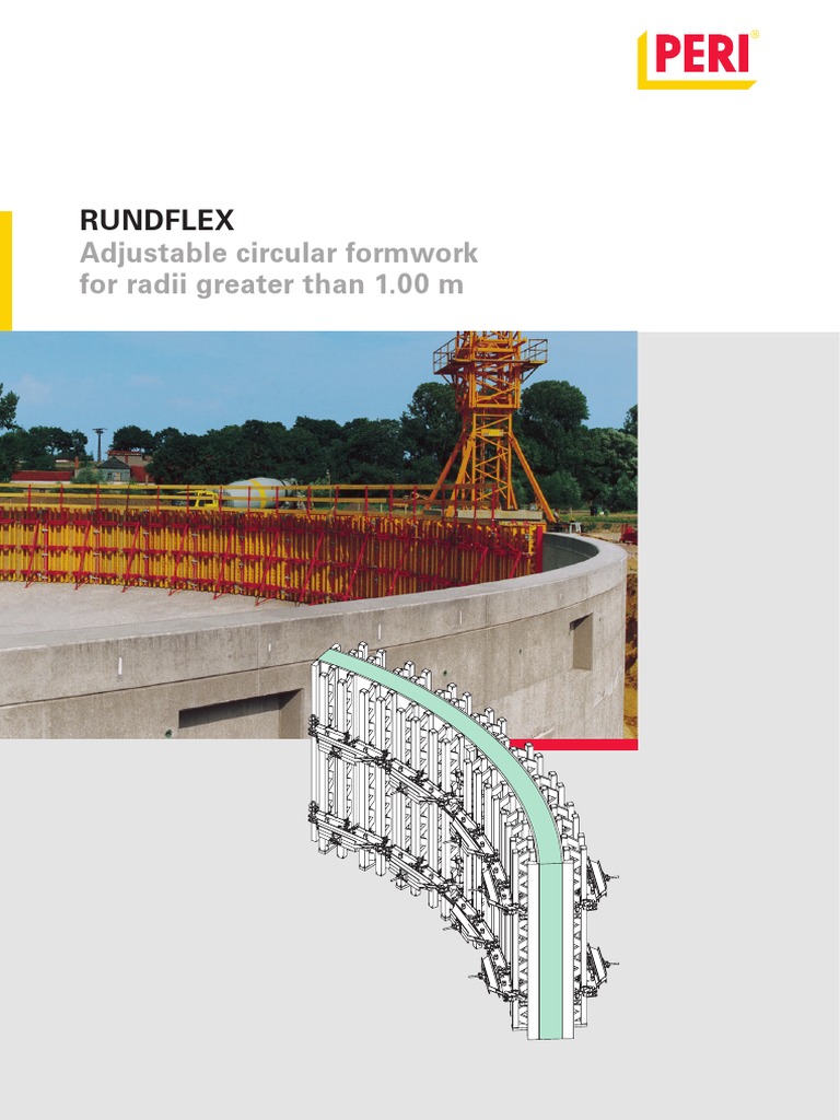 Rundflex: Adjustable Circular Formwork For Radii Greater Than 1.00 M | PDF