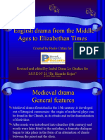 The English drama from the Middle Ages to Elizabethan Times