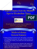 The English Drama From The Middle Ages To Elizabethan Times