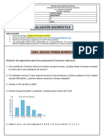 3° Año - Matemática - Evaluación Diagnóstica