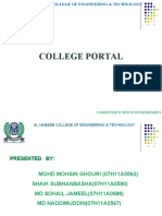 College Portal: Computer Science Engineering