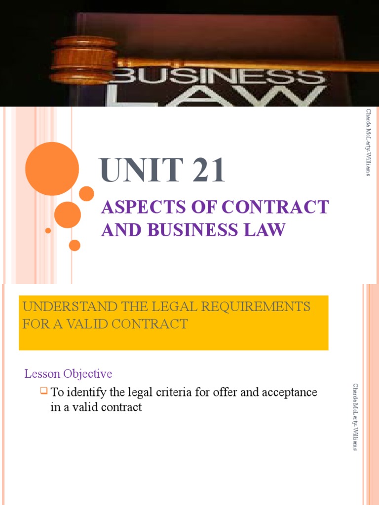 LO1 Lesson 1 Part 2 | PDF | Offer And Acceptance | Law Of Obligations