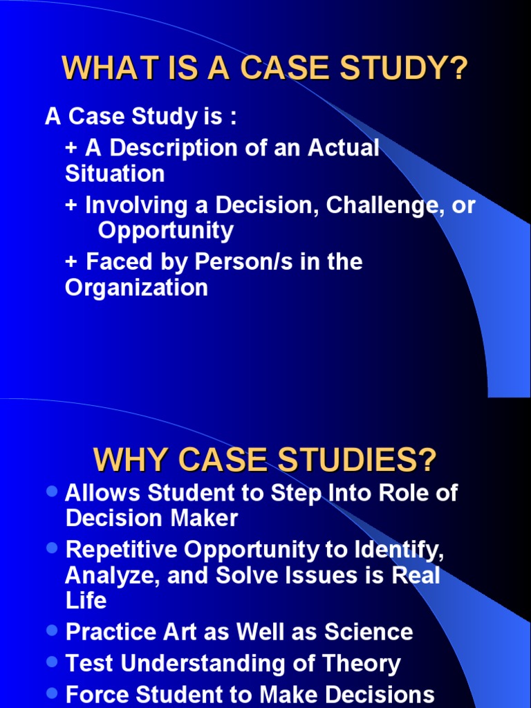 What Is A Case Study? | PDF | Decision Making | Cognition