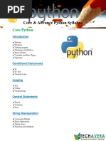 Python Training Techavera