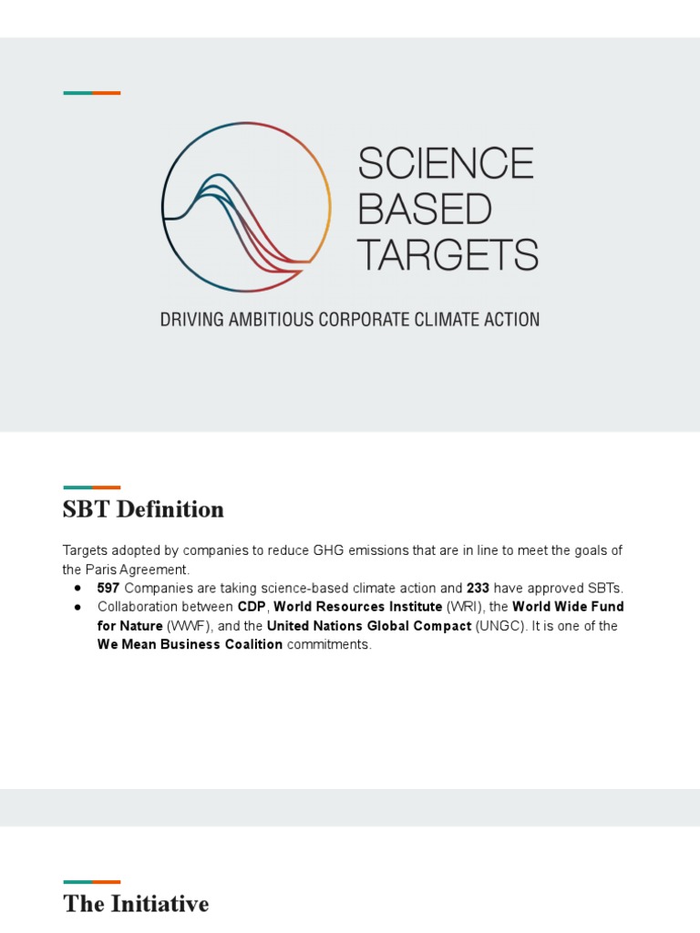 Science Based Targets | PDF | Business