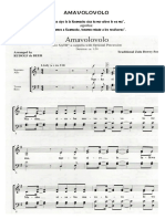 AMAVOLOVOLO Partitura SATB