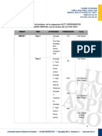 Calendario de Actividades