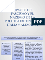 Impacto Del Fascismo y El Nazismo en La Politica Exterior de Italia y Alemania