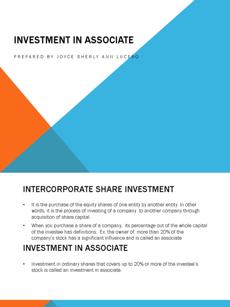 Accounting for Investment in Associates | PDF | Equity (Finance ...
